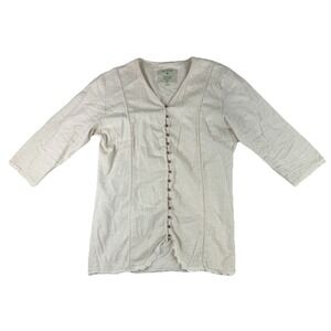 Emerald Isle Weaving Shirt Womens Size 16 Traditional Irish Ladies Shirt Buttons